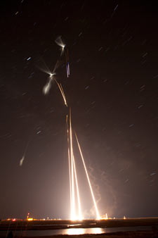 ATREX mission sounding rockets launching from Wallops Island.
