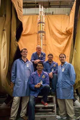 M-TEX science team with the payload.