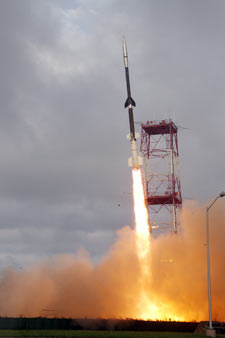 IRVE-3 launch from Wallops Island, VA.