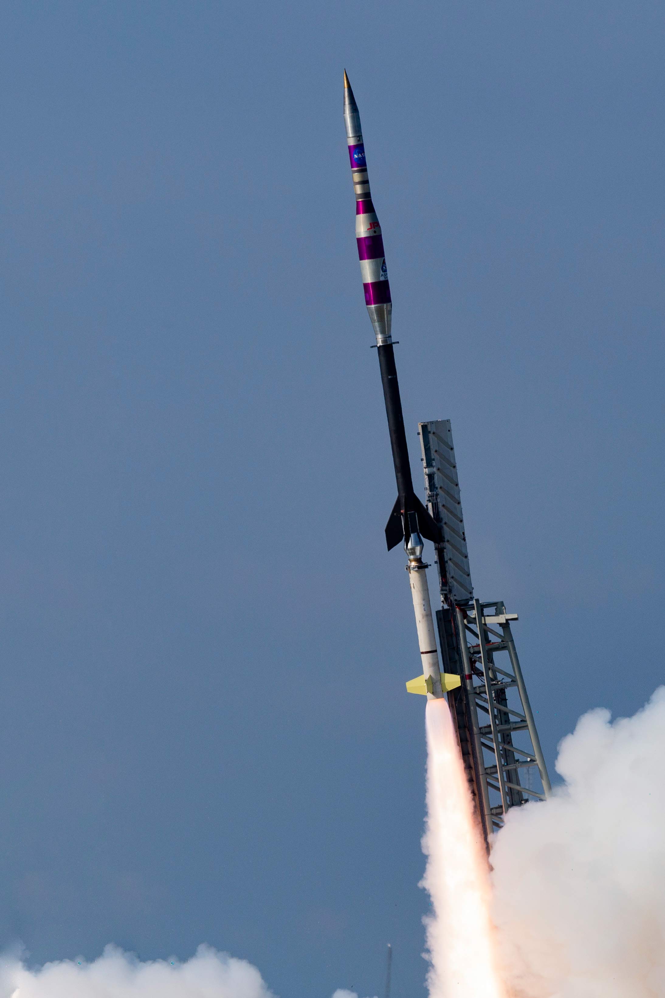 ASPIRE-3 sounding rocket lift-off from Wallops Island, VA.