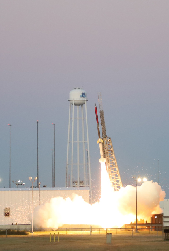 RockOn launches from Wallops Island, VA.