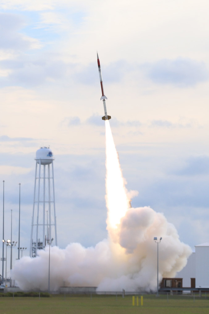 RockSat-X launches from Wallops Island, VA.