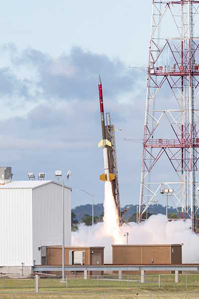 RockOn launches from Wallops Island, VA. NASA Photo/Allison Stancil.
